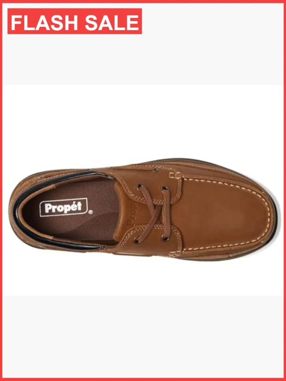 Men's Boat Shoes - Lace-Up Loafers with Cushioned Insole